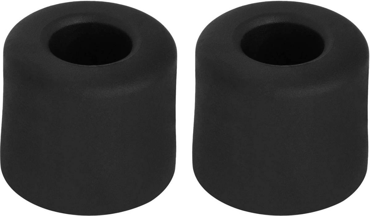 Deltafix Deurbuffer - 2x - deurstopper - zwart - rubber - 30 x 25 mm - Deurstoppers