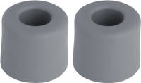 Deltafix Deurbuffer - 2x - deurstopper - grijs - rubber - 30 x 25 mm - Deurstoppers