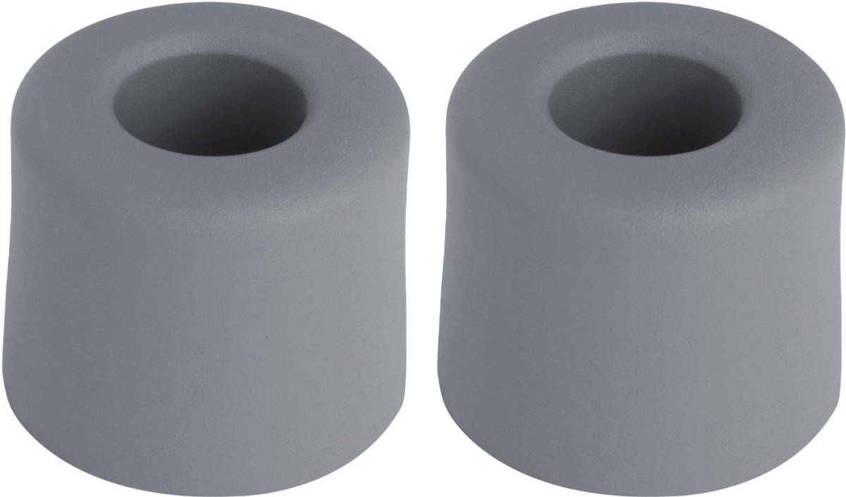 Deltafix Deurbuffer - 2x - deurstopper - grijs - rubber - 30 x 25 mm - Deurstoppers
