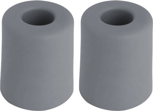 Deltafix Deurbuffer - 2x - deurstopper - grijs - rubber - 35 x 30 mm - Deurstoppers