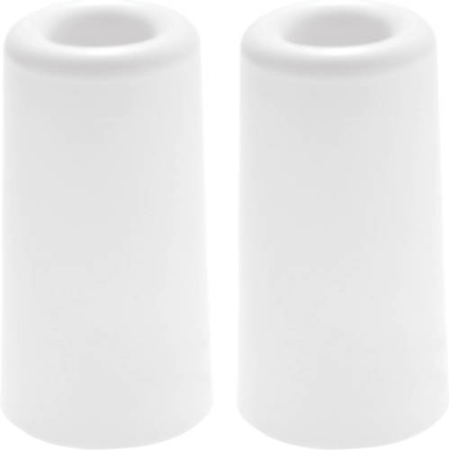 Deltafix Deurbuffer - 2x - deurstopper - wit - rubber - 75 x 40 mm - Deurstoppers