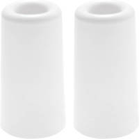 Deltafix Deurbuffer - 2x - deurstopper - wit - rubber - 75 x 40 mm - Deurstoppers