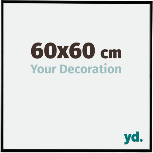 Your Decoration Fotolijst 60x60cm Zwart Hoogglans Kunststof Evry