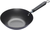 KitchenCraft - Oriental Wokpan, 26.5 CM, Carbonstaal, Non-Stick - KitchenCraft World of Flavours
