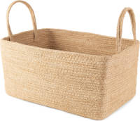 Compactor opbergmand Dina 14 liter 34 x 23 cm jute naturel