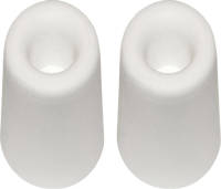 QlinQ Deurbuffer - 2x - deurstopper - wit - rubber - 75 x 40 mm - Deurstoppers