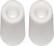 QlinQ Deurbuffer - 2x - deurstopper - wit - rubber - 75 x 40 mm - Deurstoppers