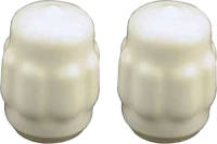 QlinQ Deurbuffer - 2x - deurstopper - wit - kunststof - 55 x 40 mm - Deurstoppers