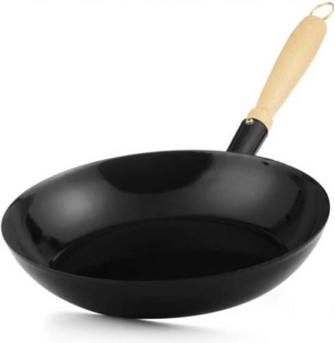 RIESS koekenpan zwart emaille