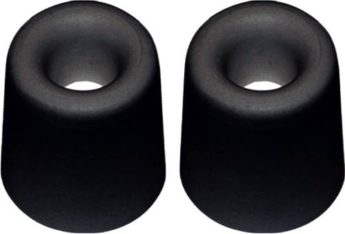 QlinQ Deurbuffer - 2x - deurstopper - zwart - rubber - 50 x 35 mm - Deurstoppers
