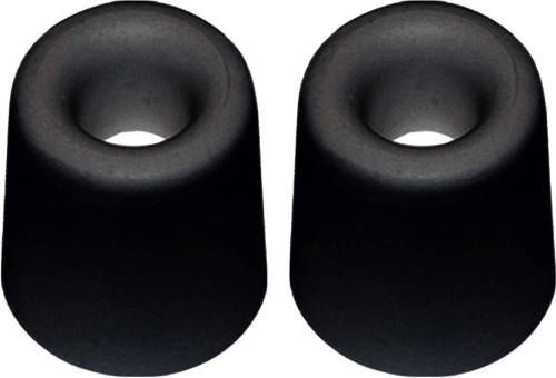 QlinQ Deurbuffer - 2x - deurstopper - zwart - rubber - 35 x 30 mm - Deurstoppers