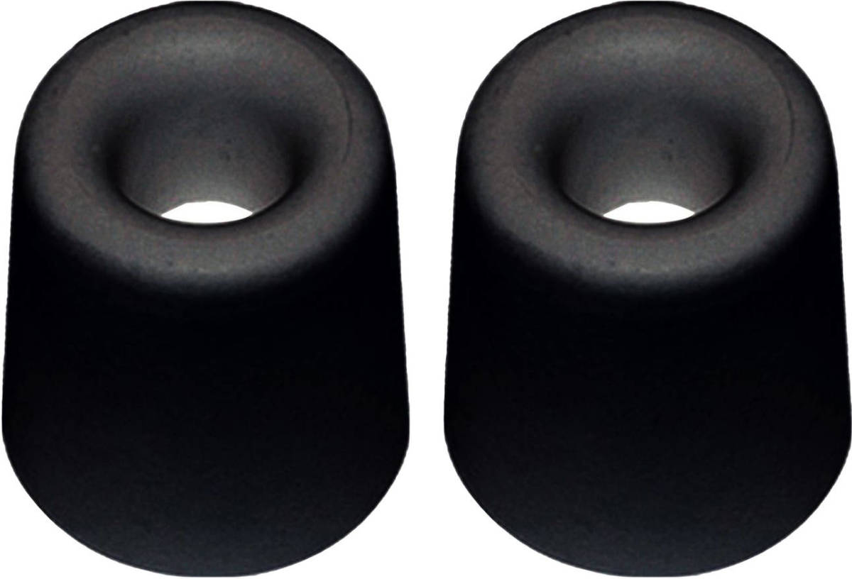 QlinQ Deurbuffer - 2x - deurstopper - zwart - rubber - 35 x 30 mm - Deurstoppers