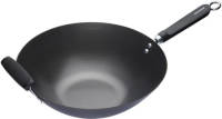 KitchenCraft - Oriental Wokpan, 36 CM, Carbonstaal, Non-Stick - KitchenCraft World of Flavours