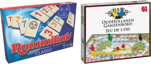 Hasbro Spellenbundel - 2 Stuks - Rummikub & Ganzenbord