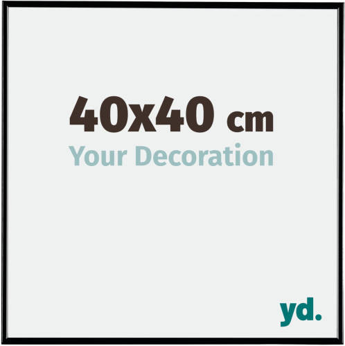 Your Decoration Fotolijst 40x40cm Zwart Hoogglans Kunststof Evry