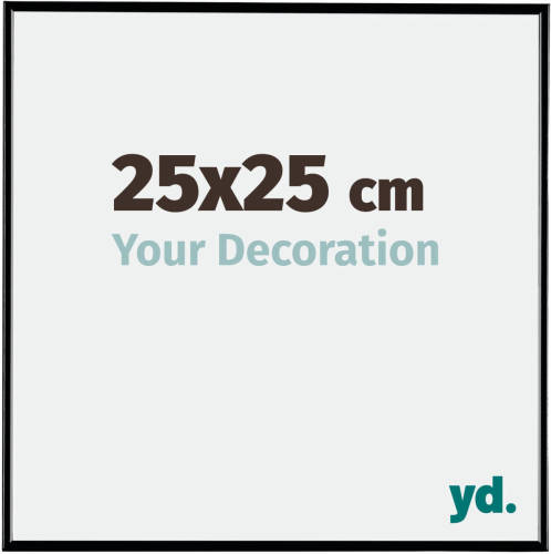 Your Decoration Fotolijst 25x25cm Zwart Hoogglans Kunststof Evry