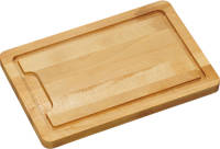 Kesper 1x Rechthoekige dikke houten snijplanken 21 x 32 cm - Snijplanken