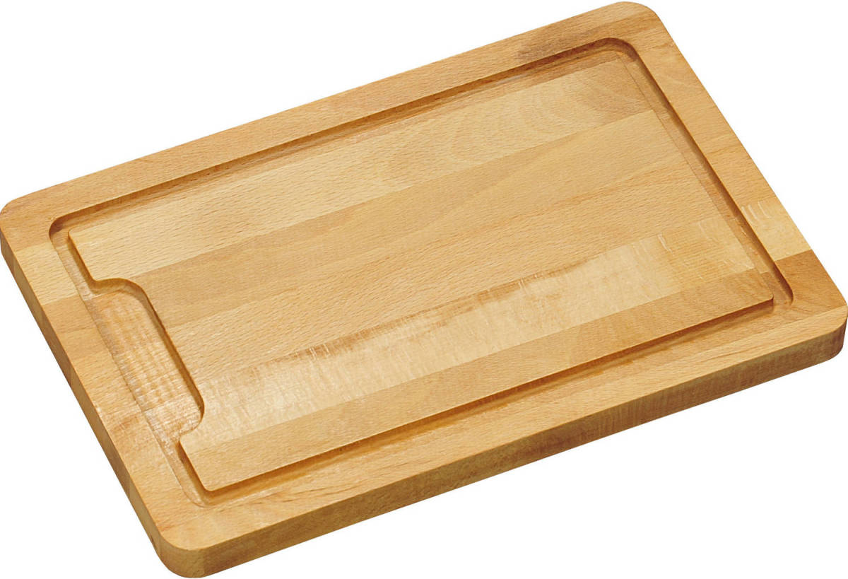 Kesper 1x Rechthoekige dikke houten snijplanken 21 x 32 cm - Snijplanken