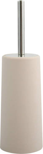 Spirella MSV Toiletborstel houder/WC-borstel - beige - kunststof - 35 cm - Toiletborstels