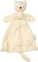Hoppa - Baby - Knuffel - Knuffeldoekje - Speendoekje - Hydrofiele doek - Mila - Cream