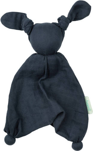 Hoppa - Baby - Knuffel - Knuffeldoekje - Speendoekje - Hydrofiele doek - Floppy - Navy Blue