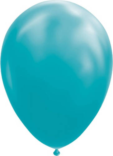 Globos ballonnen 30 cm latex turquoise 10 stuks