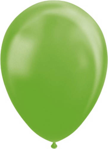 Globos Wefiesta ballonnen parel 30 cm latex lime 10 stuks