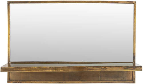 AnLi Style Mirror Shelf Feyza Horizontal Brass