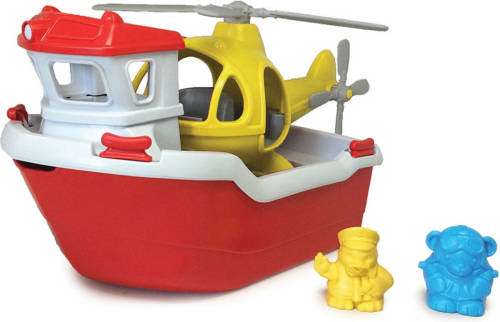 Green Toys - Reddingsboot met Helikopter