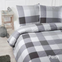 Papillon Dekbedovertrek Perth Grijs-200x200/220