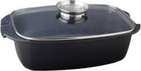 Herzberg HG-7032RG: 32cm Marble Coating Roaster Grill