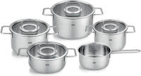 Fissler Pure Collection Pannenset met glazen deksel - 5 delig