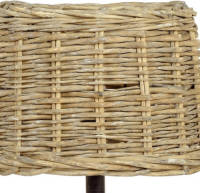 Clayre & Eef lampenkap 25x18x16 cm / e27 - bruin - rotan