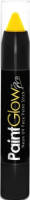 Paint glow Face paint stick - neon geel - UV/blacklight - 3,5 gram - schmink/make-up stift/potlood - Schmink