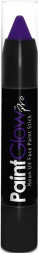 Paint glow PaintGlow Face paint stick - neon paars - UV/blacklight - 3,5 gram - schmink/make-up stift/potlood - Schmink
