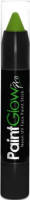 Paint glow Face paint stick - neon groen - UV/blacklight - 3,5 gram - schmink/make-up stift/potlood - Schmink