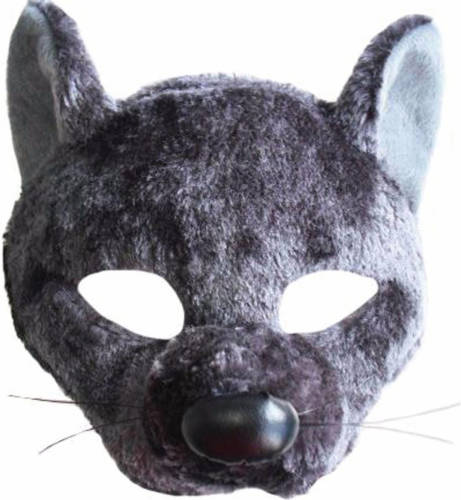 Bristol novelty Rat masker met geluid - Verkleedmaskers
