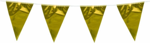 Boland Goudkleurige slingers 10 meter - Vlaggenlijnen