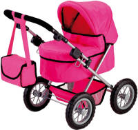 Bayer poppenwagen Trendy donkerroze 67 cm