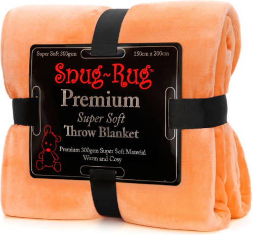 Snug-Rug premium throw deken - mandarijn oranje