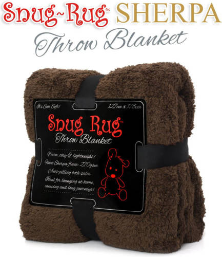 Snug-Rug throw deken - chocolade