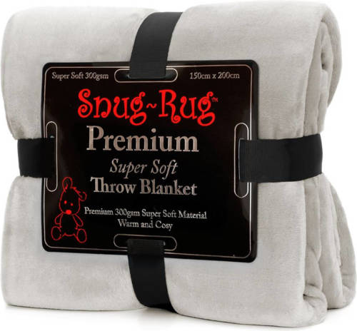 Snug-Rug premium throw deken - kiezel grijs