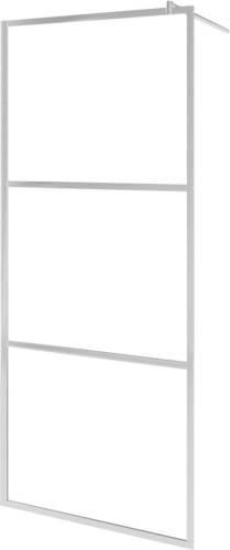 VidaXL Inloopdouchewand mat 115x195 cm ESG-glas