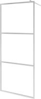 VidaXL Inloopdouchewand mat 115x195 cm ESG-glas