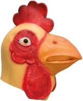 Funny Fashion Kippen dierenkop masker - Verkleedmaskers