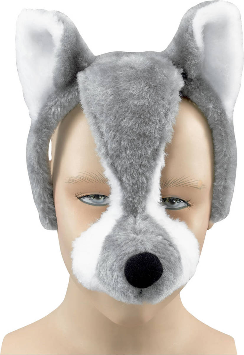 Bristol novelty Wolvenmasker met geluid volwassenen - Verkleedmaskers