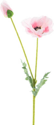 Nova Nature - Poppy spray soo pink 62 cm kunstbloemen