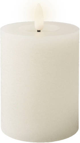 Lumineo - LED kaars d7h11.3 cm wit/warm wit kerst