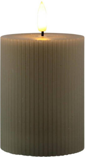Magic Flame - LED kaars 7,5x10cm licht grijs