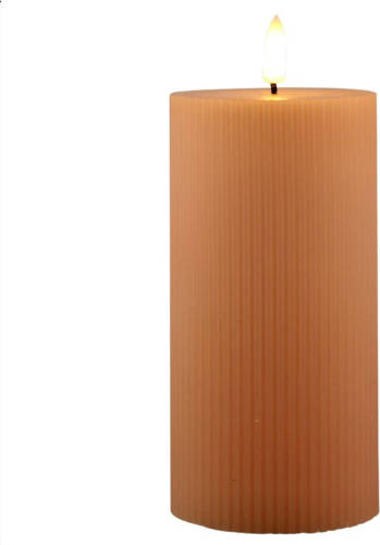 Magic Flame - LED kaars 7,5x15cm zalm